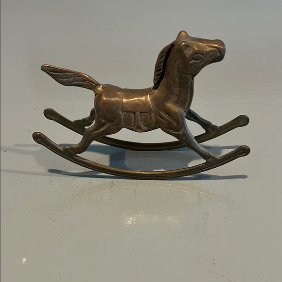 Other - Vintage Brass Rocking Horse 7 x 5 inches
